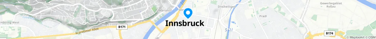 Kartendarstellung des Standorts für St. Anna-Apotheke in 6020 Innsbruck